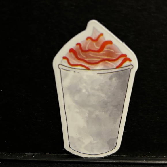 FANCY COFFEE DRINK STICKER - Picture 1 of 1